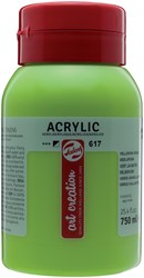 Talens Art Creation acrylverf flacon van 750 ml, geelgroen