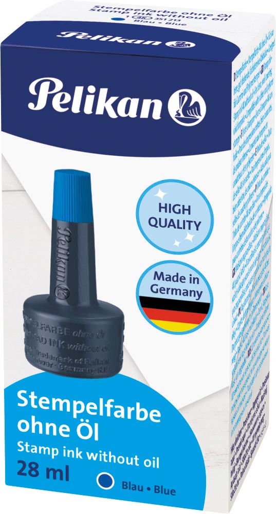 Pelikan stempelinkt blauw afbeelding