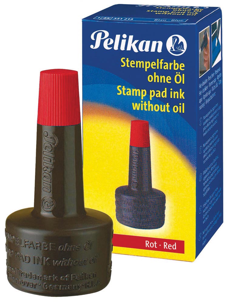 Pelikan stempelinkt rood