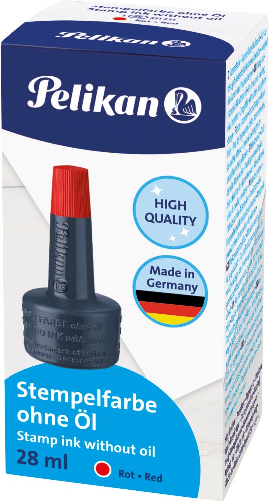 Pelikan stempelinkt rood afbeelding