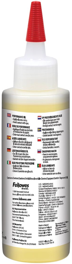 IDEAL 9000621 Huile Spéciale 1L Pour Destructeurs De Documents - Modèles 3105 4005 0201 OMD 5009