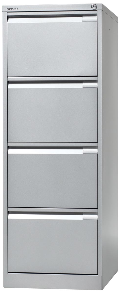 Bisley Hangmappenkast Ft 1321 X 47 X 622 Cm H X B X D 4 Laden Zilverkleurig huismerk kopen in de aanbieding