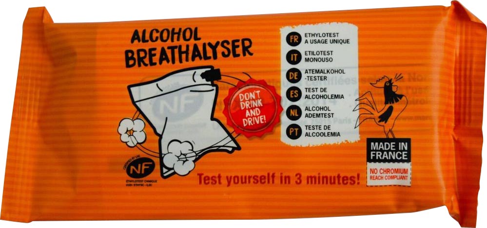 Alcoholtest, eenmalig gebruik afbeelding