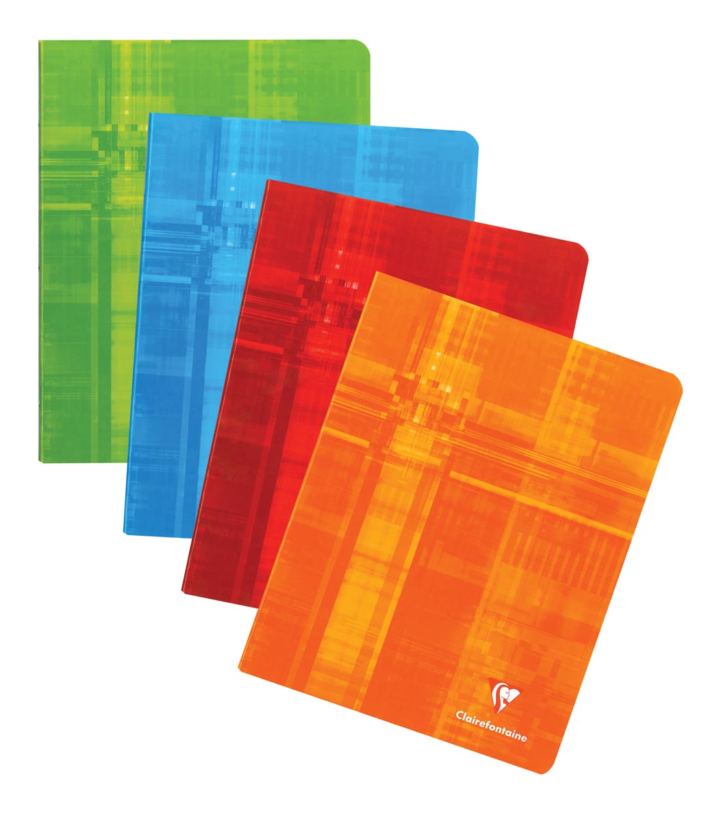 Clairefontaine schrift ft 16,5 x 21 cm, 72 bladzijden, geruit 5/5 mm, met kantlijn afbeelding