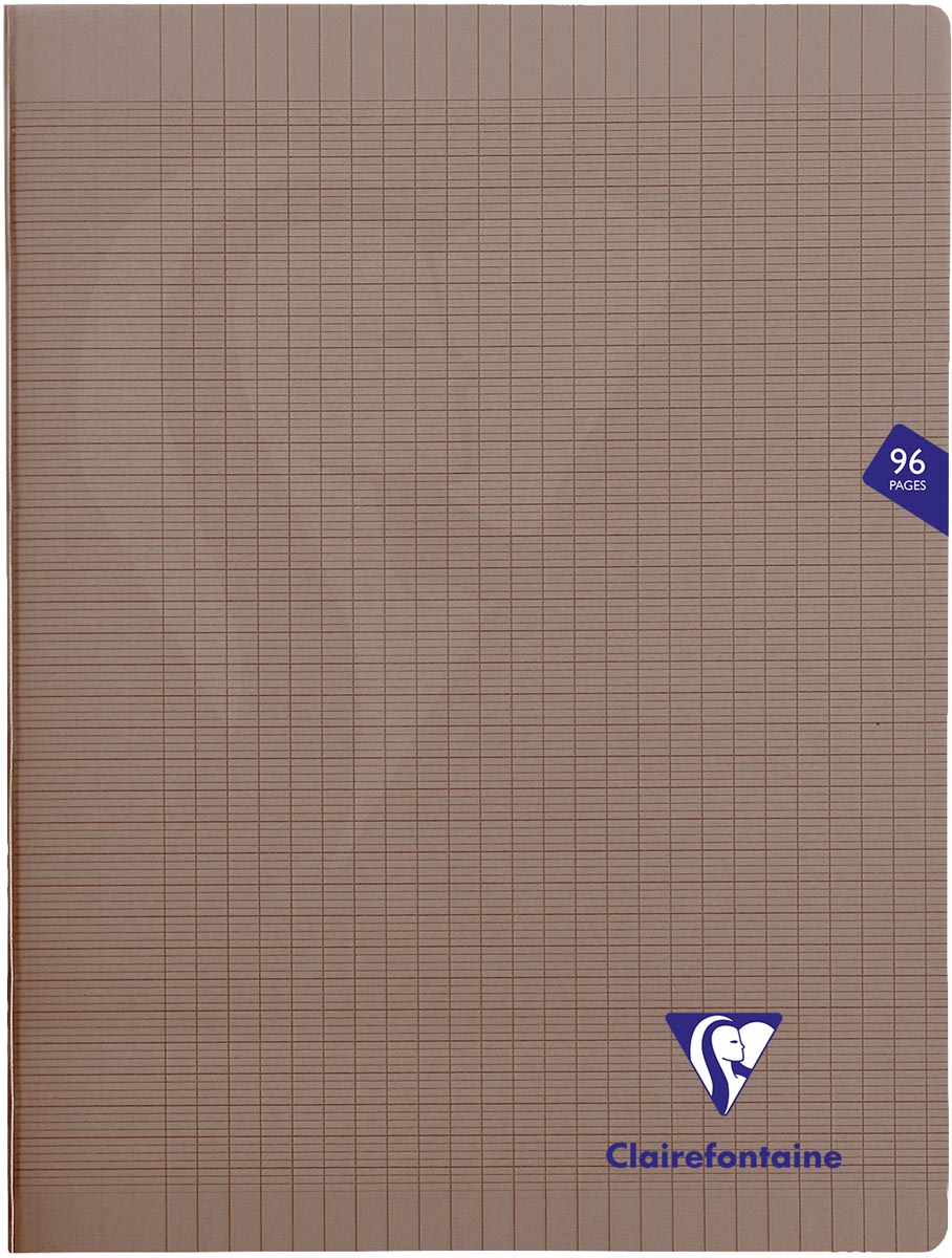 Clairefontaine schrift Mimesys voor ft A4+, 96 bladzijden, kaft in PP, seyès, grijs afbeelding