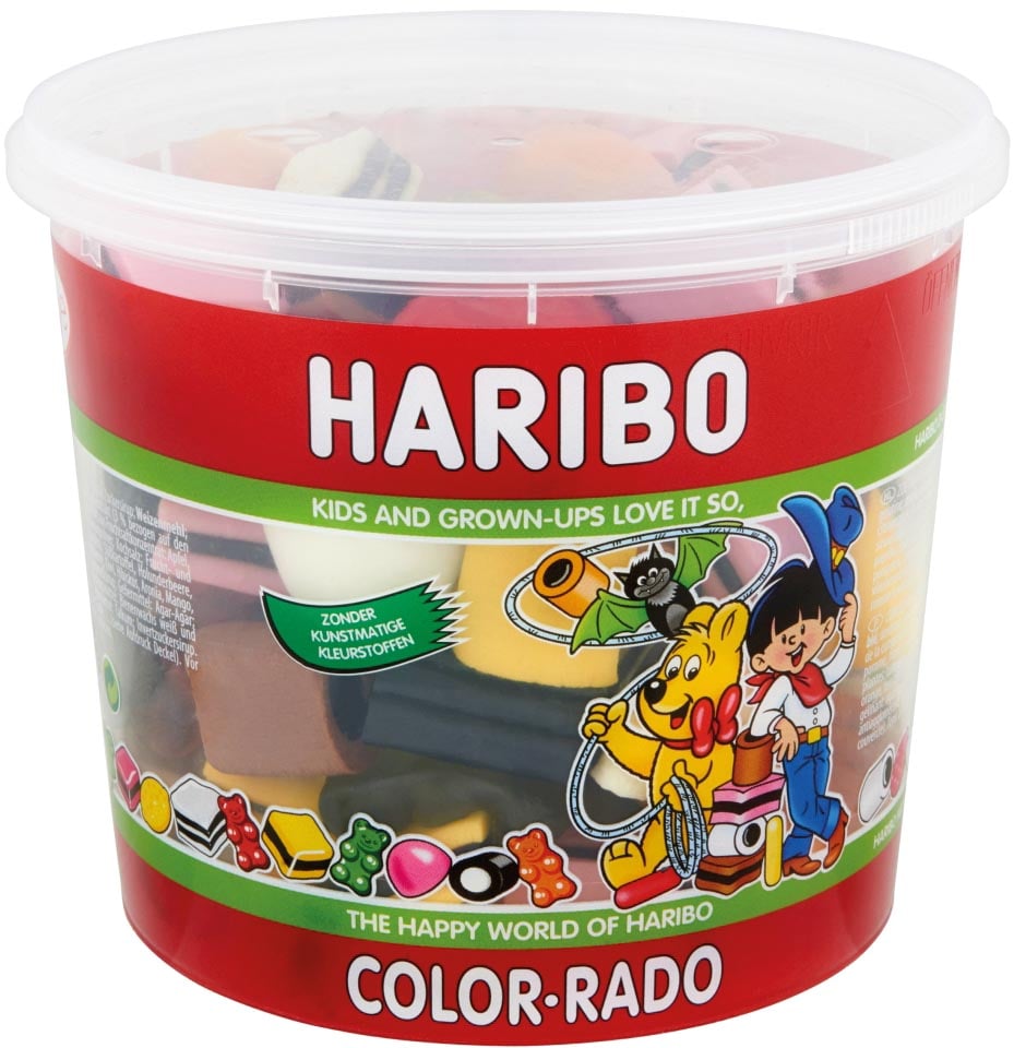 Haribo snoepgoed, emmer van 650 g, Color-Rado afbeelding