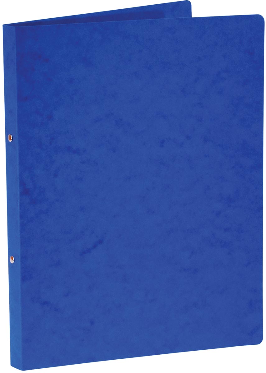 Bronyl ringmap, voor ft A4, uit glanskarton, 2 ringen van 16 mm, blauw afbeelding