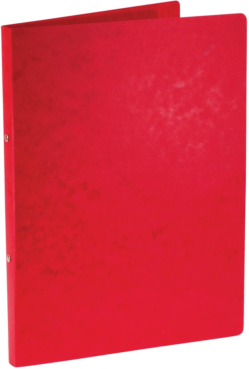 Bronyl ringmap, voor ft A4, uit glanskarton, 2 ringen van 16 mm, rood afbeelding