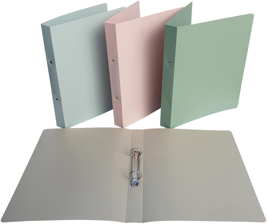 Bronyl ringmap Smooth, voor ft A4, uit PP, ringen van 25 mm, geassorteerde kleuren