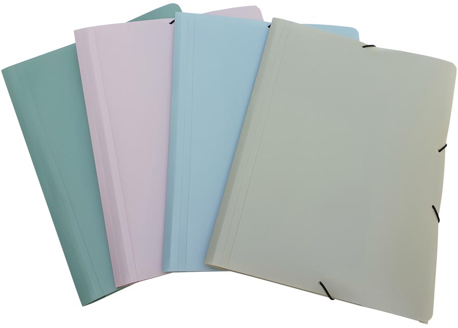 Bronyl elastomap Smooth, voor ft A4, uit PP, geassorteerde kleuren