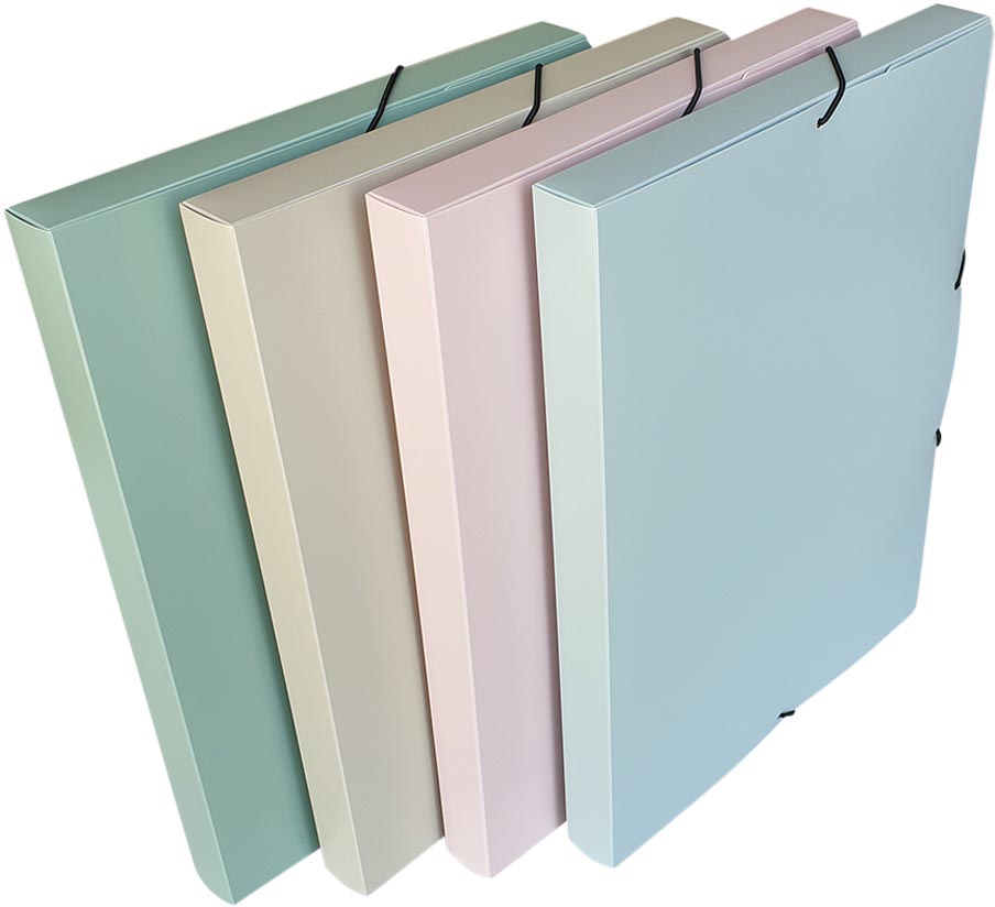 Bronyl elastobox Smooth, voor ft A4, uit PP, geassorteerde kleuren afbeelding