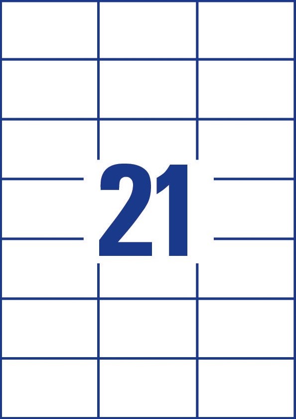 Étiquettes AVERY/Zweckform 97x42,3mm - Blanc Bordé | Lot Économique | Pour Impression Laser & Jet D'Encre