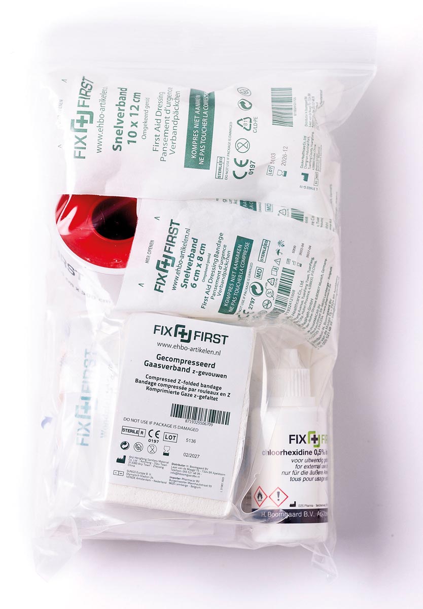 Navulling voor verbanddoos, steriele inhoud BHV 2021 afbeelding