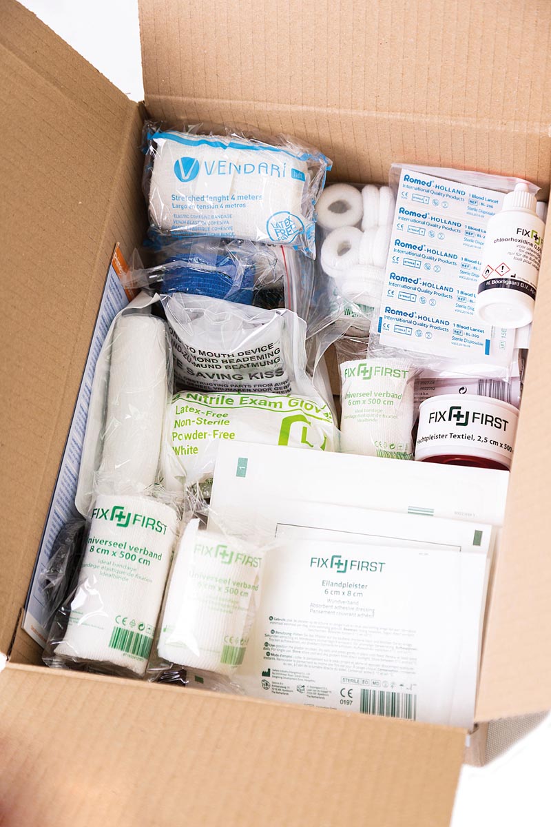 Navulling voor verbanddoos, complete inhoud BHV 2021 afbeelding