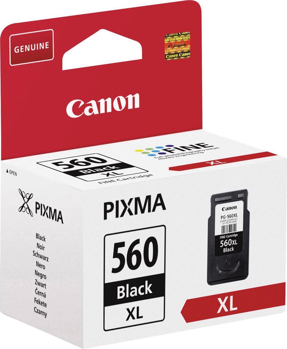 Canon inktcartridge PG-560XL, 400 pagina&apos;s, OEM 3712C001, zwart