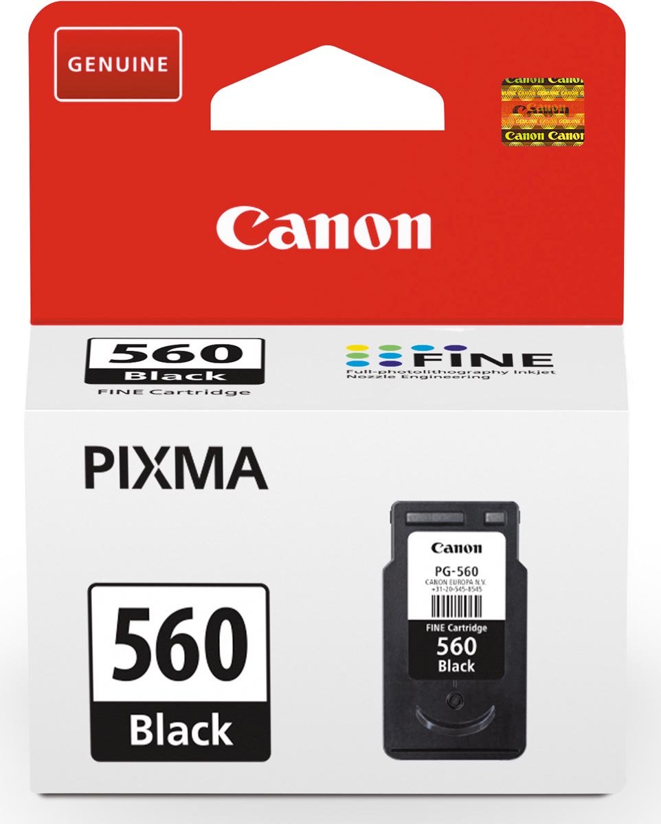 Canon inktcartridge PG-560, 180 pagina&apos;s, OEM 3713C001, zwart