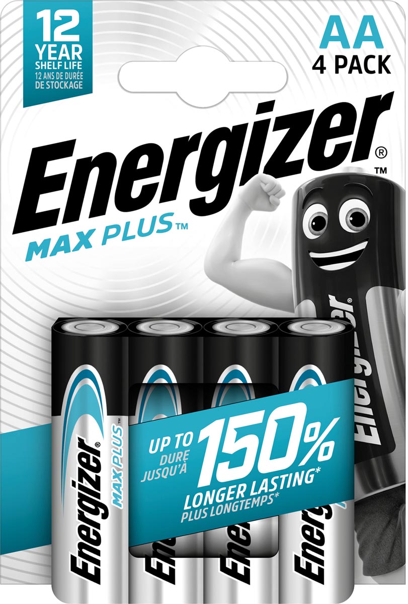 Energizer batterijen Max Plus AA/LR06/E91, blister van 4 afbeelding