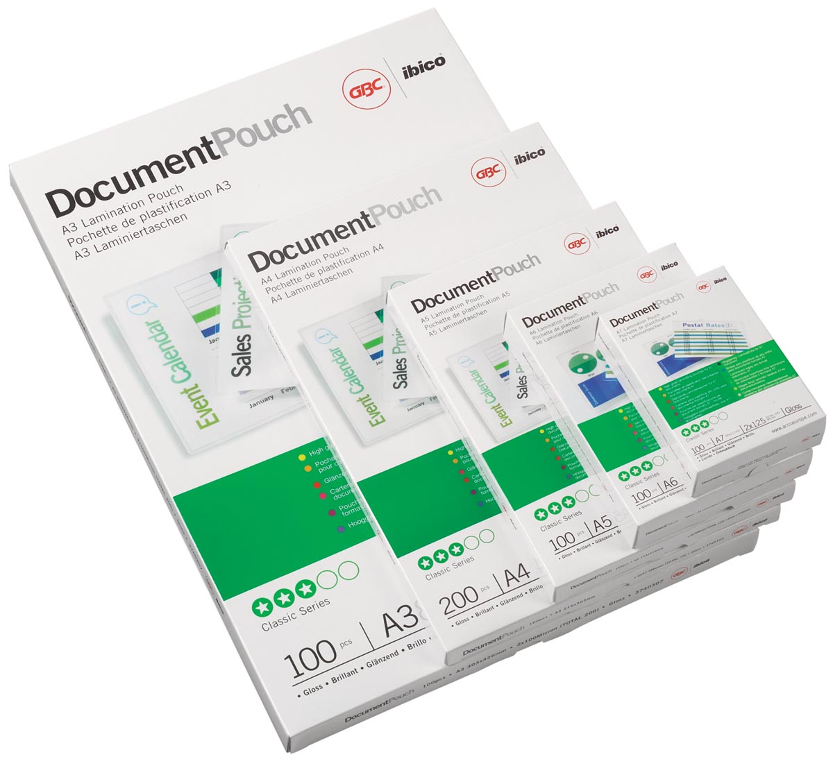 GBC Card lamineerhoes ft 60 x 90 mm, 250 micron (2 x 125 micron), pak van 100 stuks GBC Card lamineerhoes ft 60 x 90 mm, 250 micron (2 x 125 micron), pak van 100 stuks