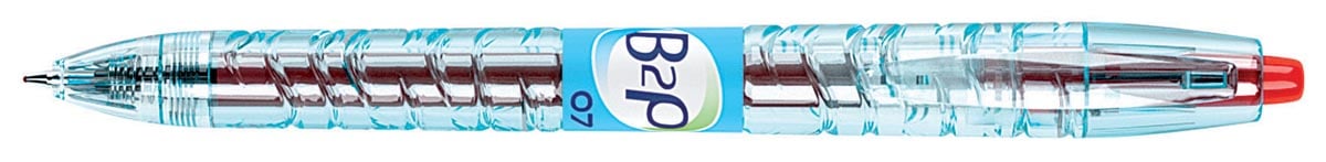 Pilot B2P gelroller, intrekbaar, medium punt, 0,4 mm, rood