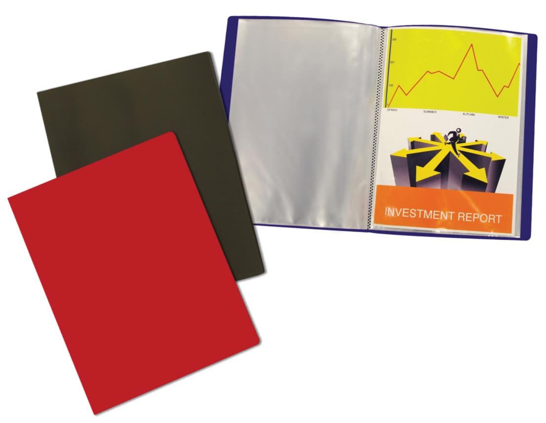 Beautone showalbum, A4, 40 tassen, in geassorteerde kleuren afbeelding
