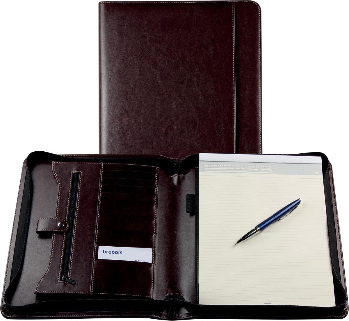 Brepols Luxe Schrijfmap Palermo Kastanjebruin huismerk kopen in de aanbieding