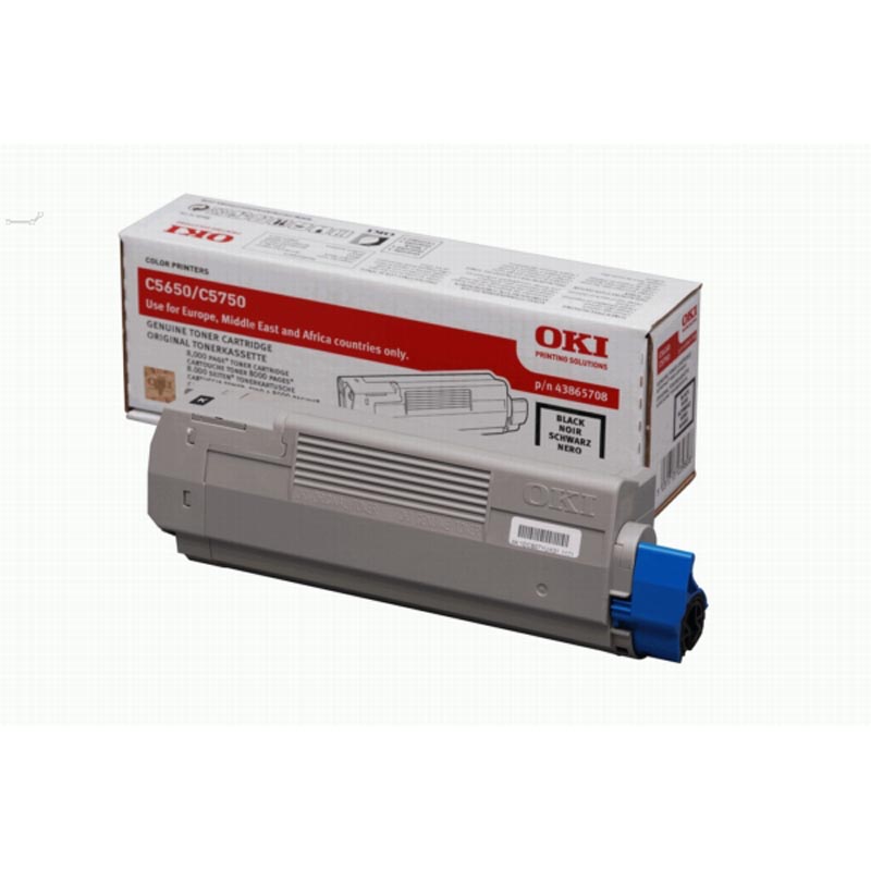 Oki Toner zwart - 8000 pagina's - 43865708