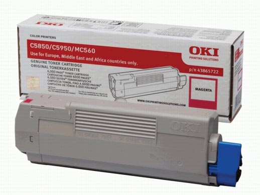 Oki Toner geel - 6000 pagina's - 43865721