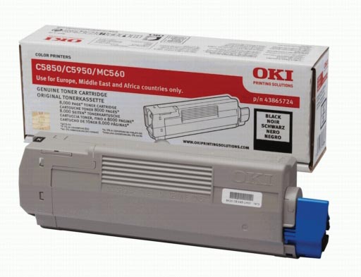 Oki Toner cyaan - 6000 pagina&apos;s - 43865723