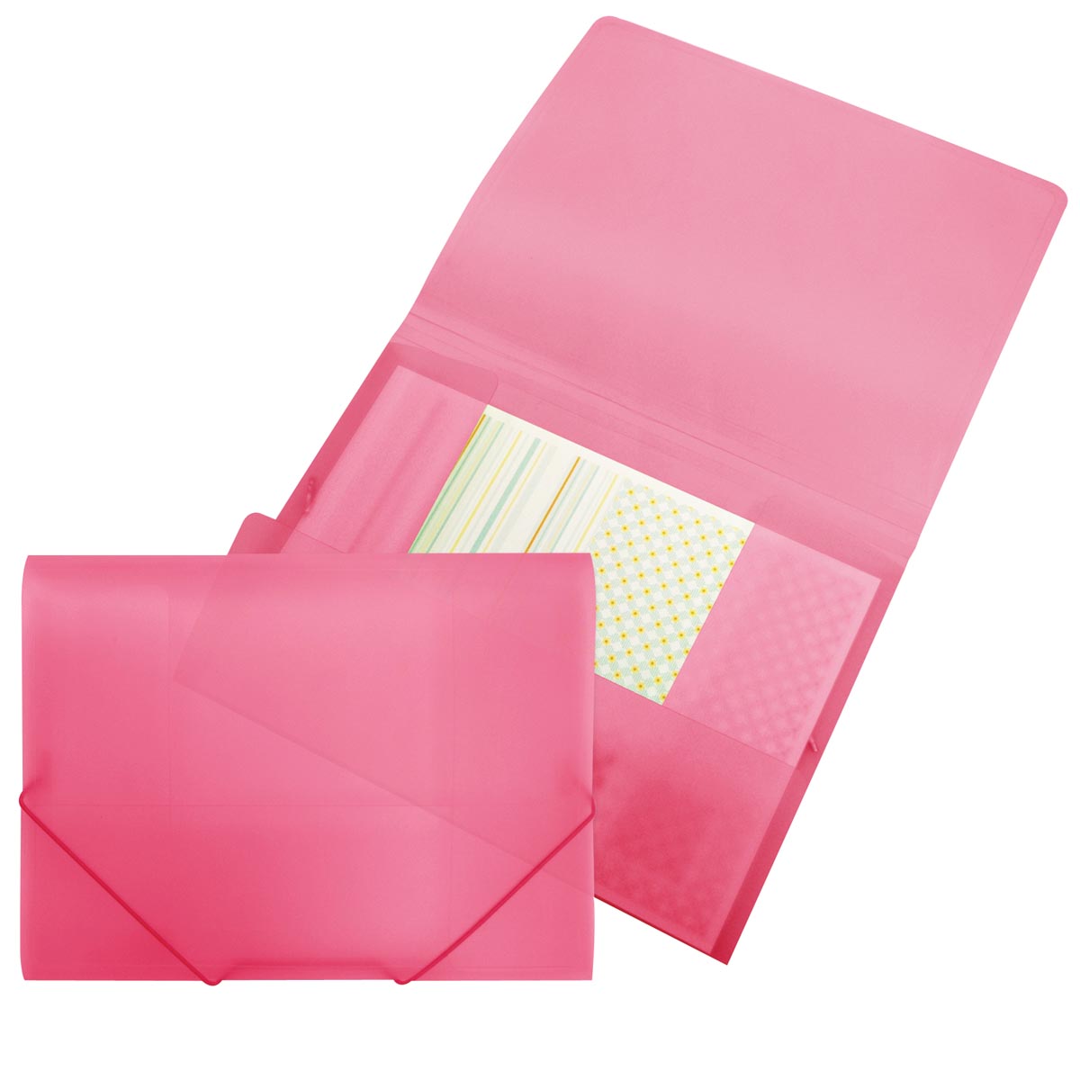 Beautone elastomap met kleppen, ft A4, roze afbeelding