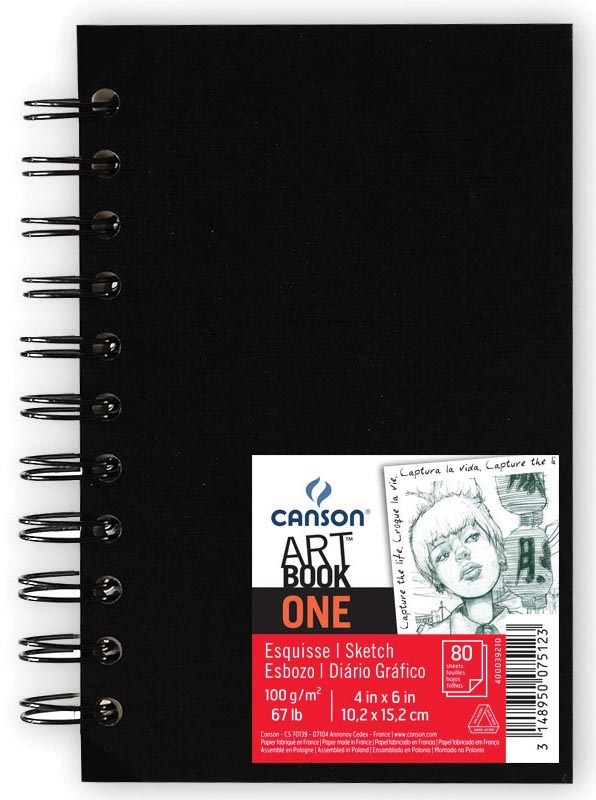 Canson schetblok 'Art book One' 80 vellen 10,2 x 15,2 cm Canson schetblok 'Art book One' 80 vellen 10,2 x 15,2 cm