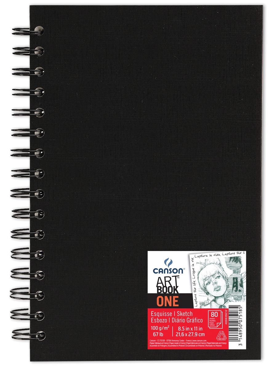 Canson schetsblok 'Art book One' 80 vellen 21,6 x 27,9 cm