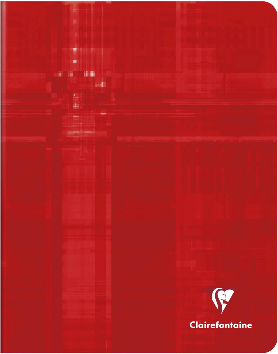 Clairefontaine schrift Metric ft 16 5 x 21 cm geruit 5x5 mm rood