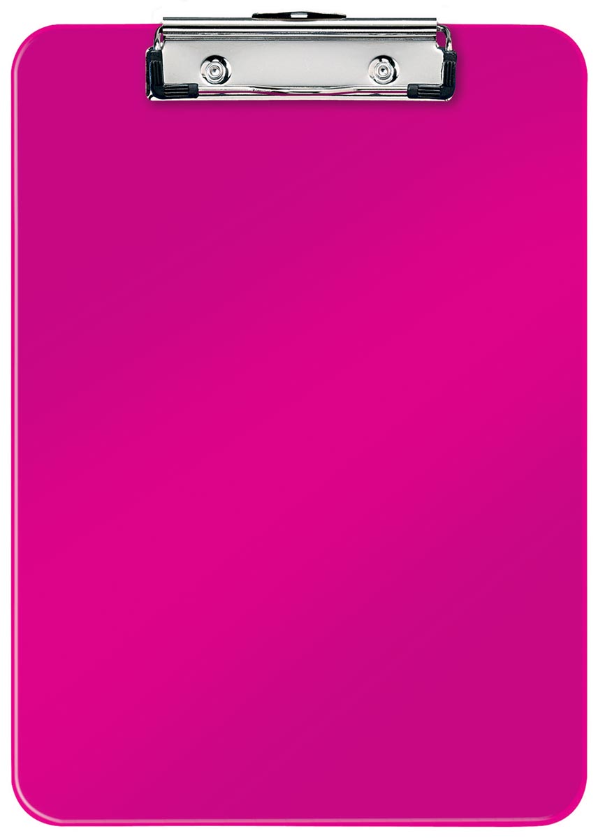 Leitz WOW klemplaat, ft A4, roze afbeelding