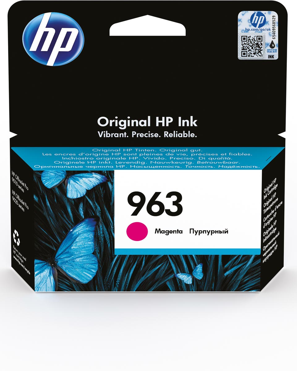 HP inktcartridge 963, 700 pagina&apos;s, OEM 3JA24AE, magenta afbeelding
