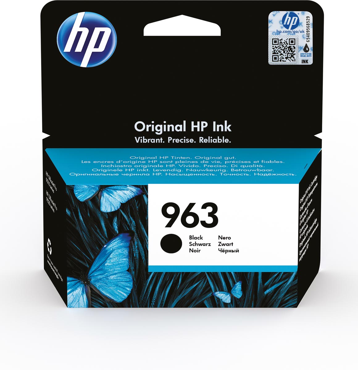 HP inktcartridge 963, 1.000 pagina&apos;s, OEM 3JA26AE, zwart afbeelding