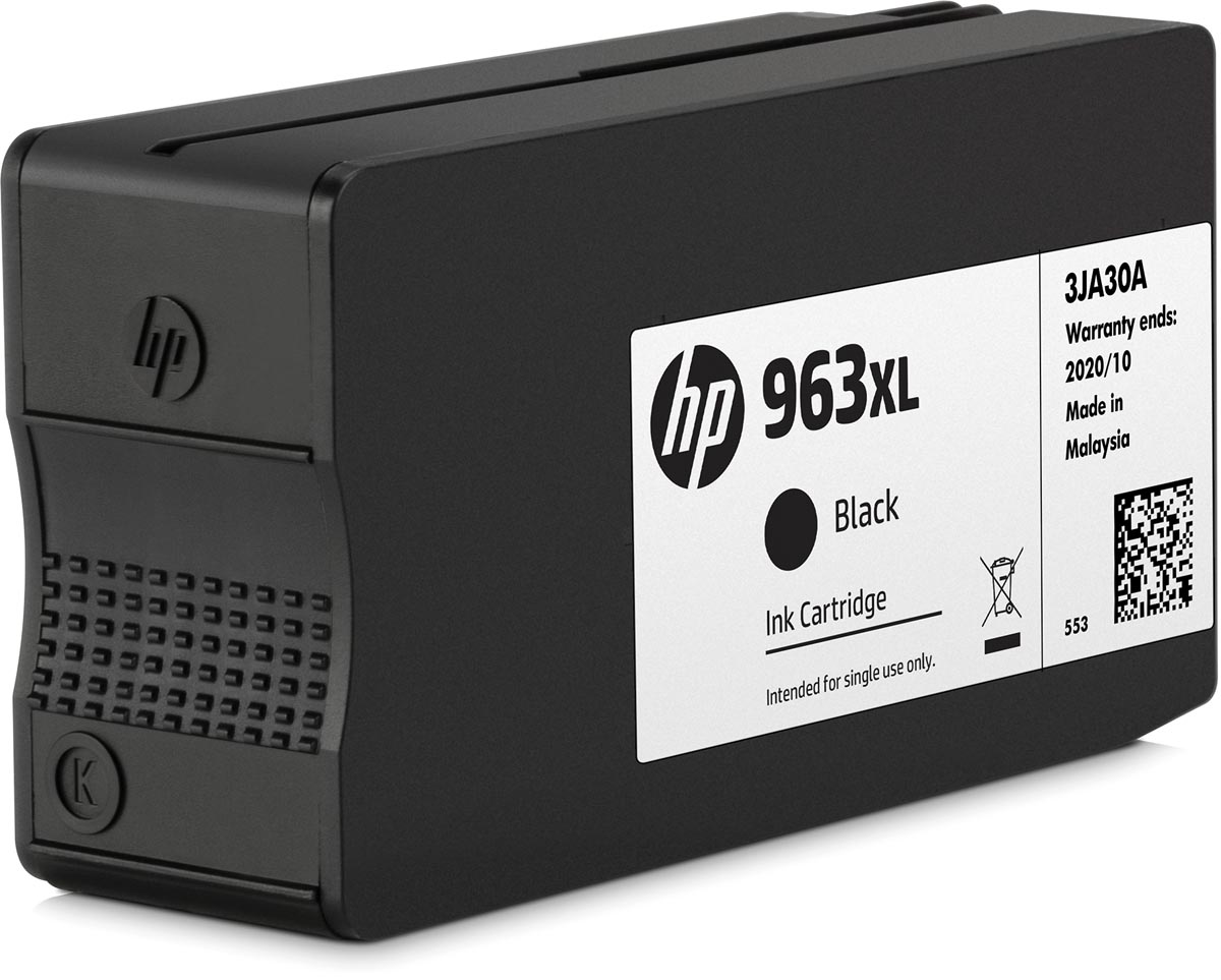 Cartouche D'encre HP 963XL Noire Originale - Réf. 3JA30AE - Pour OfficeJet Pro 9010, 9012, Etc.