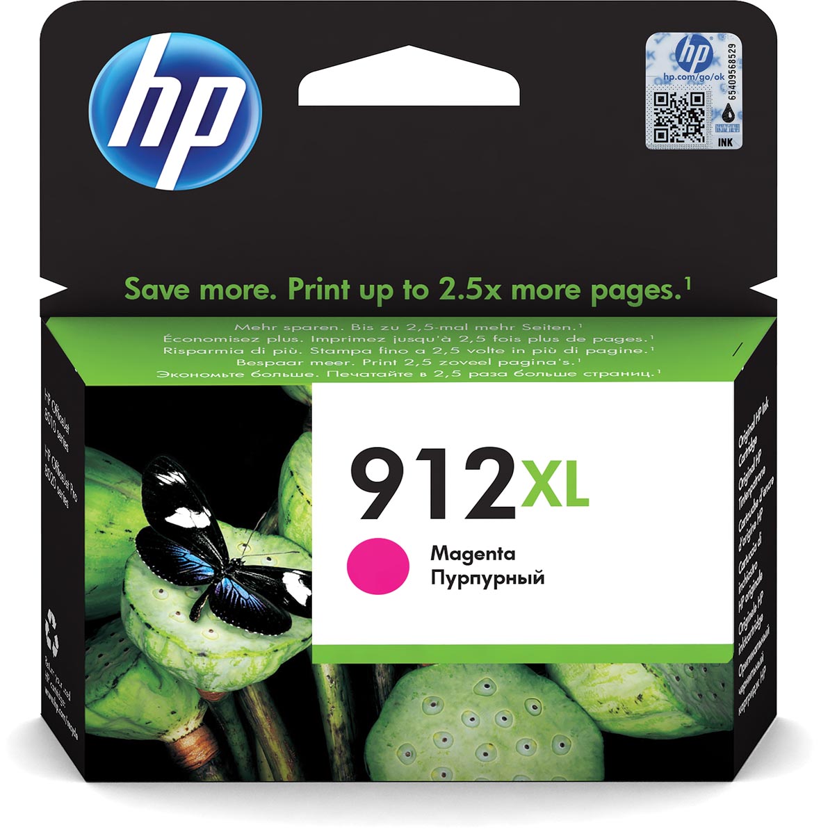 HP inktcartridge 912XL, 825 pagina&apos;s, OEM 3YL82AE#BGX, magenta afbeelding