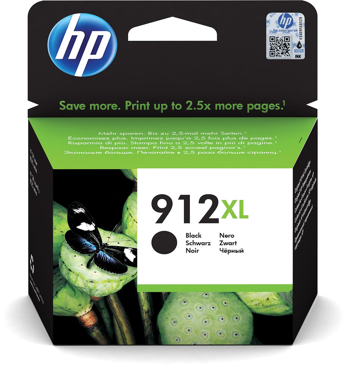 HP inktcartridge 912XL, 825 pagina&apos;s, OEM 3YL84AE#BGX, zwart afbeelding