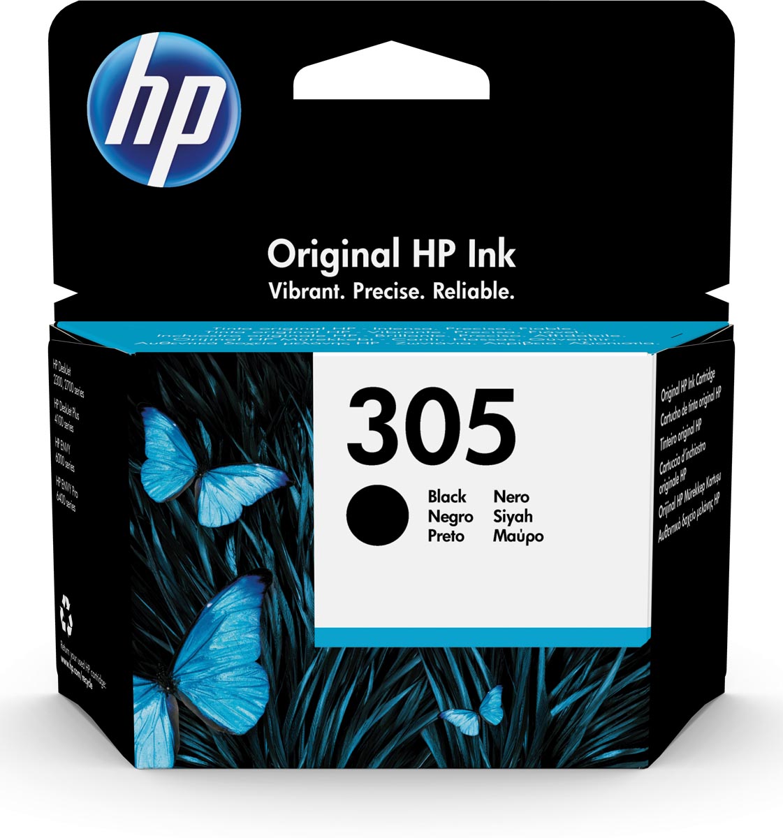 HP inktcartridge 305, 120 pagina&apos;s, OEM 3YM61AE, zwart afbeelding