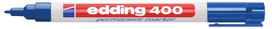 Edding permanente marker 400 blauw afbeelding