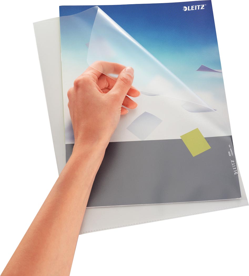 Leitz L-map Premium uit gekorreld PP, 120 micron, pak van 100 stuks afbeelding