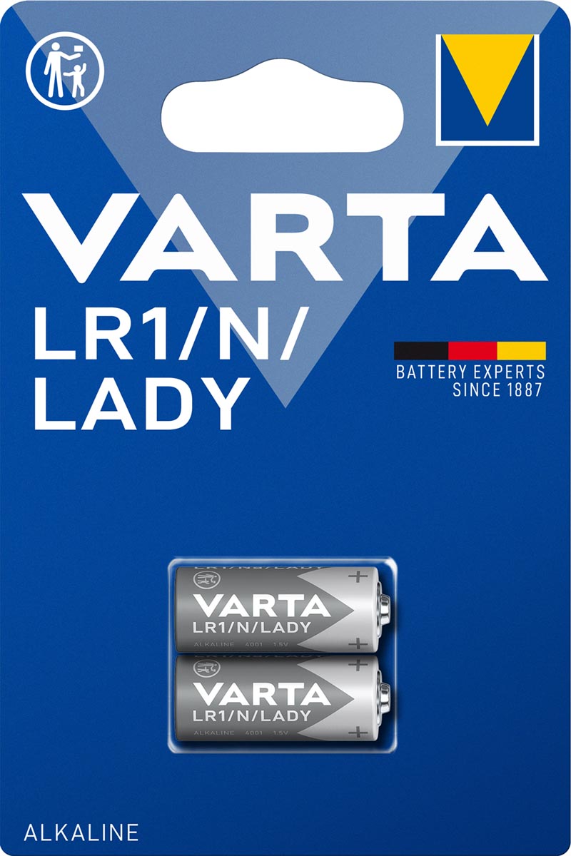 Varta batterij Alkaline Special LR1, blister van 2 stuks Varta batterij Alkaline Special LR1, blister van 2 stuks