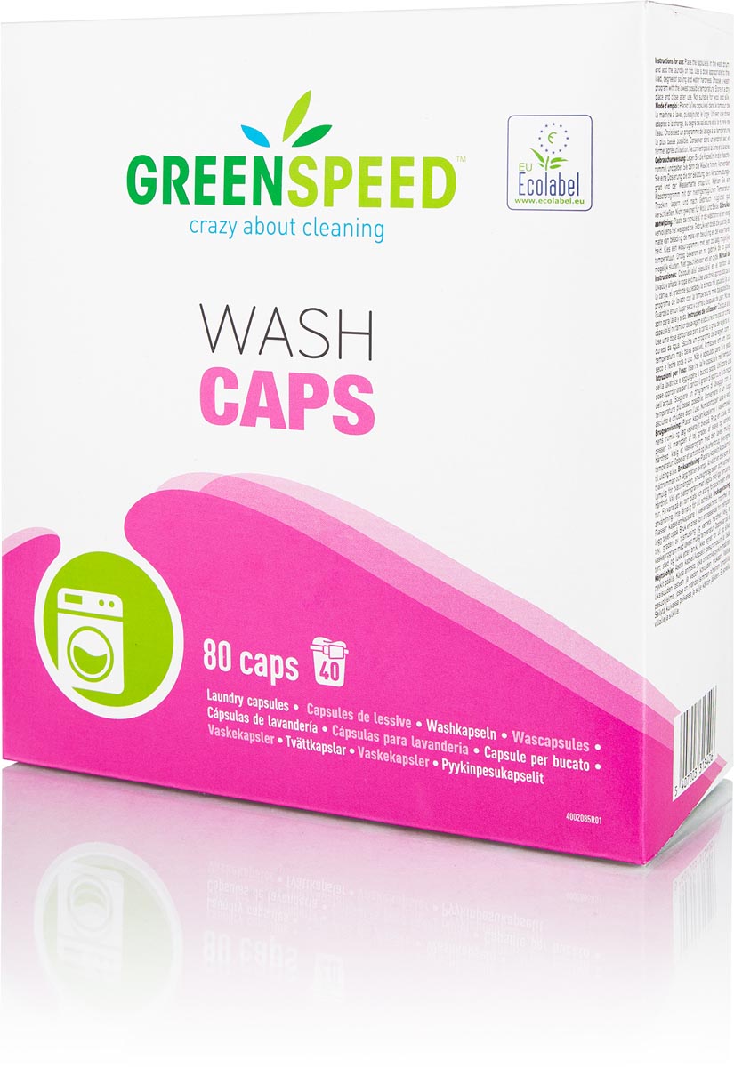 Greenspeed Wash Caps wasmiddel, pak van 80 capsules afbeelding