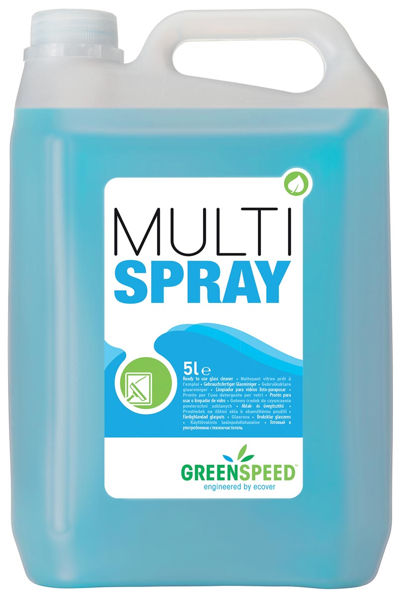 Greenspeed glas- en allesreiniger Multi Spray, citrusgeur, flacon van 5 liter afbeelding