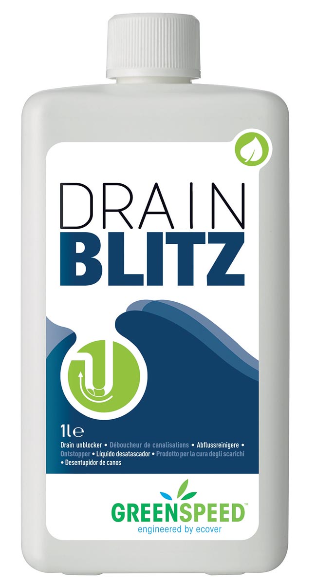 Greenspeed by ecover ontstopper Drain Blitz, flacon van 1 liter afbeelding