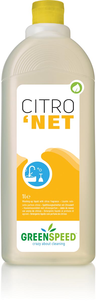 Greenspeed Citronet handafwasmiddel, flacon van 1 l Greenspeed Citronet handafwasmiddel, flacon van 1 l