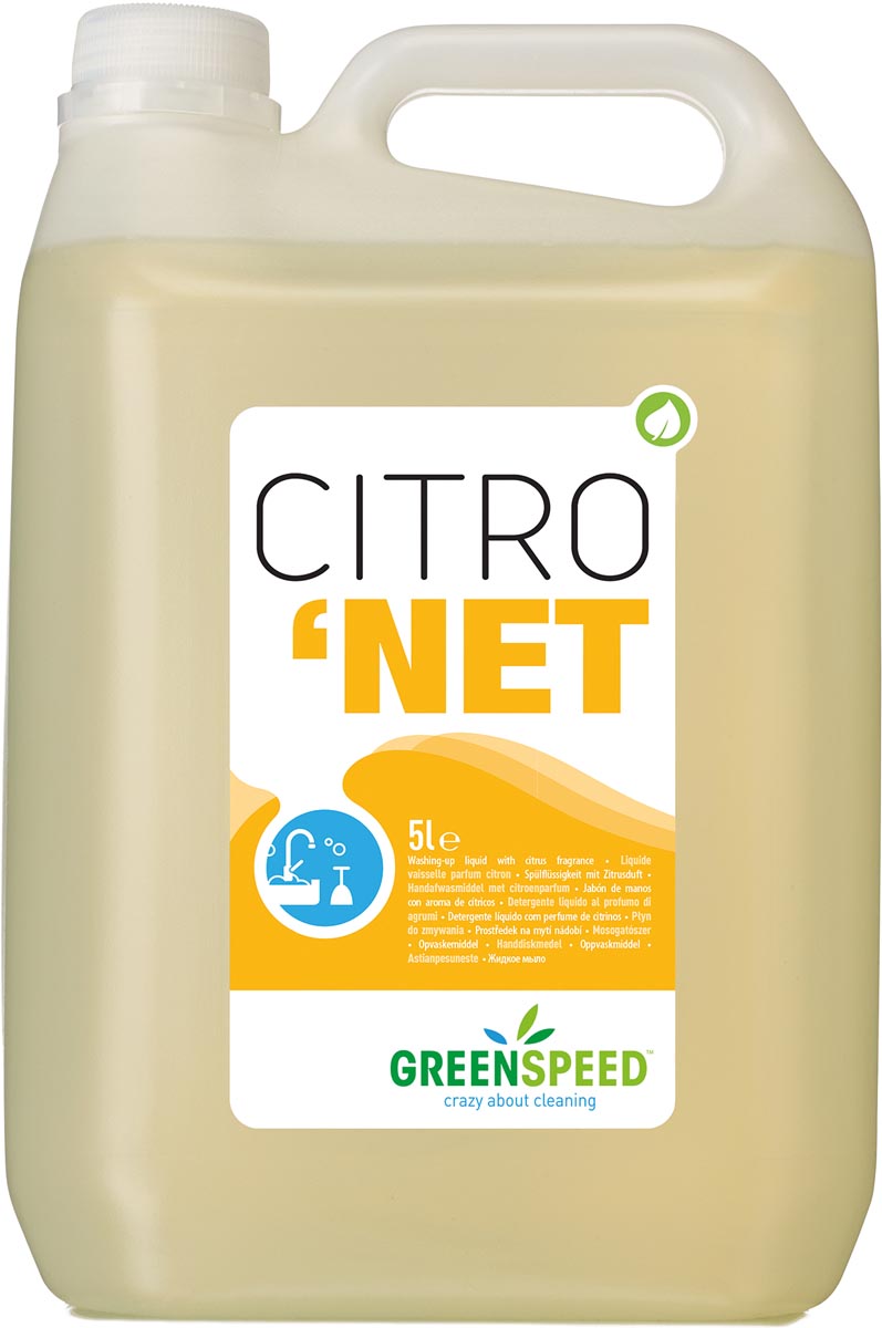 Greenspeed Citronet handafwasmiddel, flacon van 5 l Greenspeed Citronet handafwasmiddel, flacon van 5 l