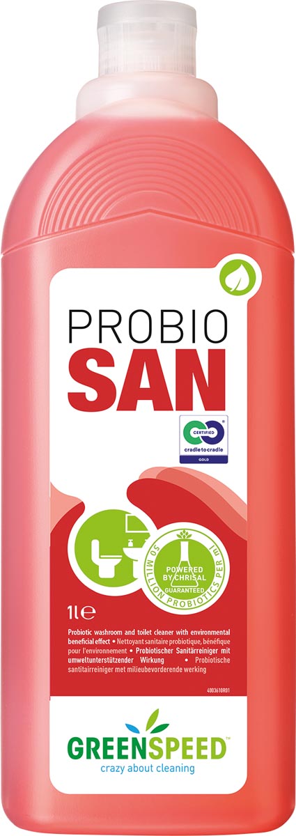 Greenspeed Probio San sanitairreiniger, fles van 1 l afbeelding