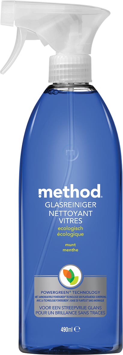 Method glasreiniger, munt, spray van 490 ml