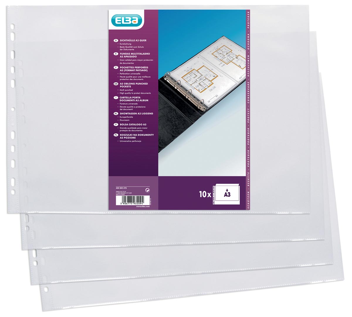 Elba Geperforeerde Showtas Ft A3 Pak Van 10 Stuks huismerk kopen in de aanbieding Elba Geperforeerde Showtas Ft A3 Pak Van 10 Stuks huismerk kopen in de aanbieding